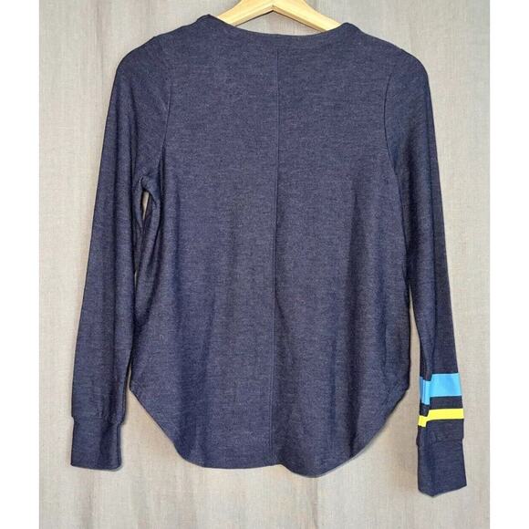 Chaser Nordstrom NWT Weekends Blue Soft Thin Sweatshirt SIZE XSMALL - Picture 5 of 10